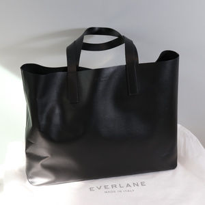 Everlane Day Market Tote- black leather